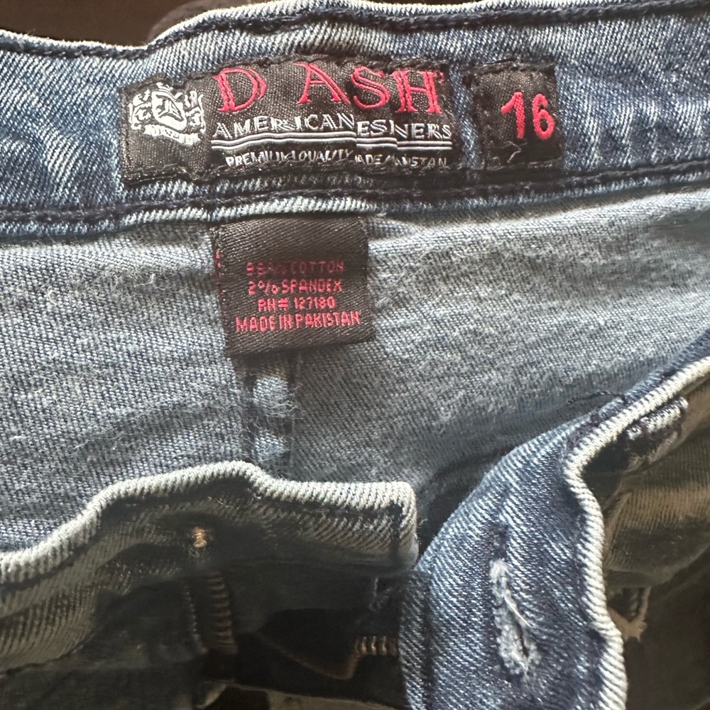 American Designer DASH Denim Blue Jeans in Boys Size 16
